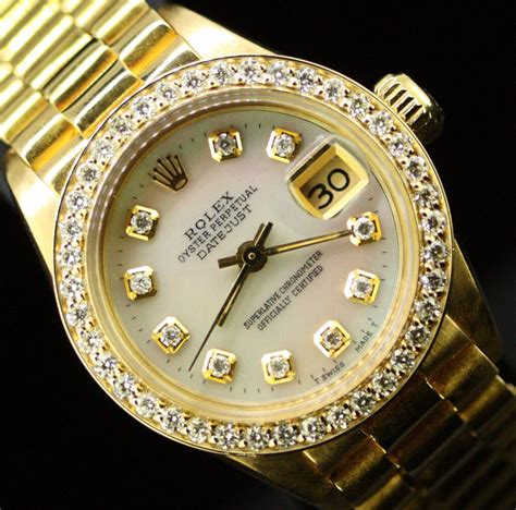 ladies 18k rolex|Rolex lady datejust 18k gold.